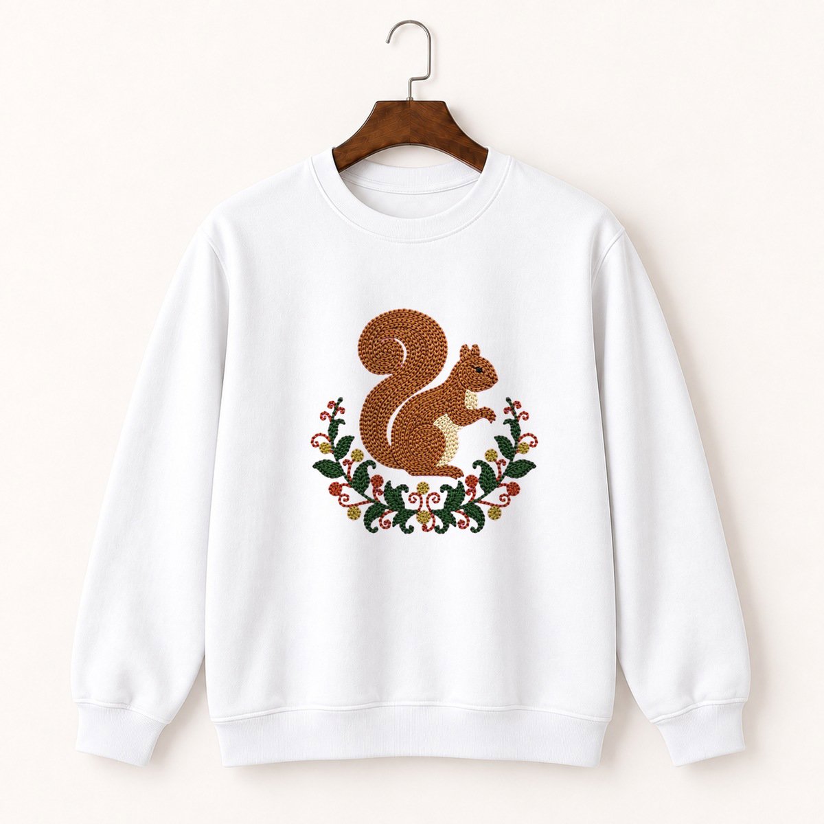 Woodland Squirrel Crewneck Sweatshirt 5