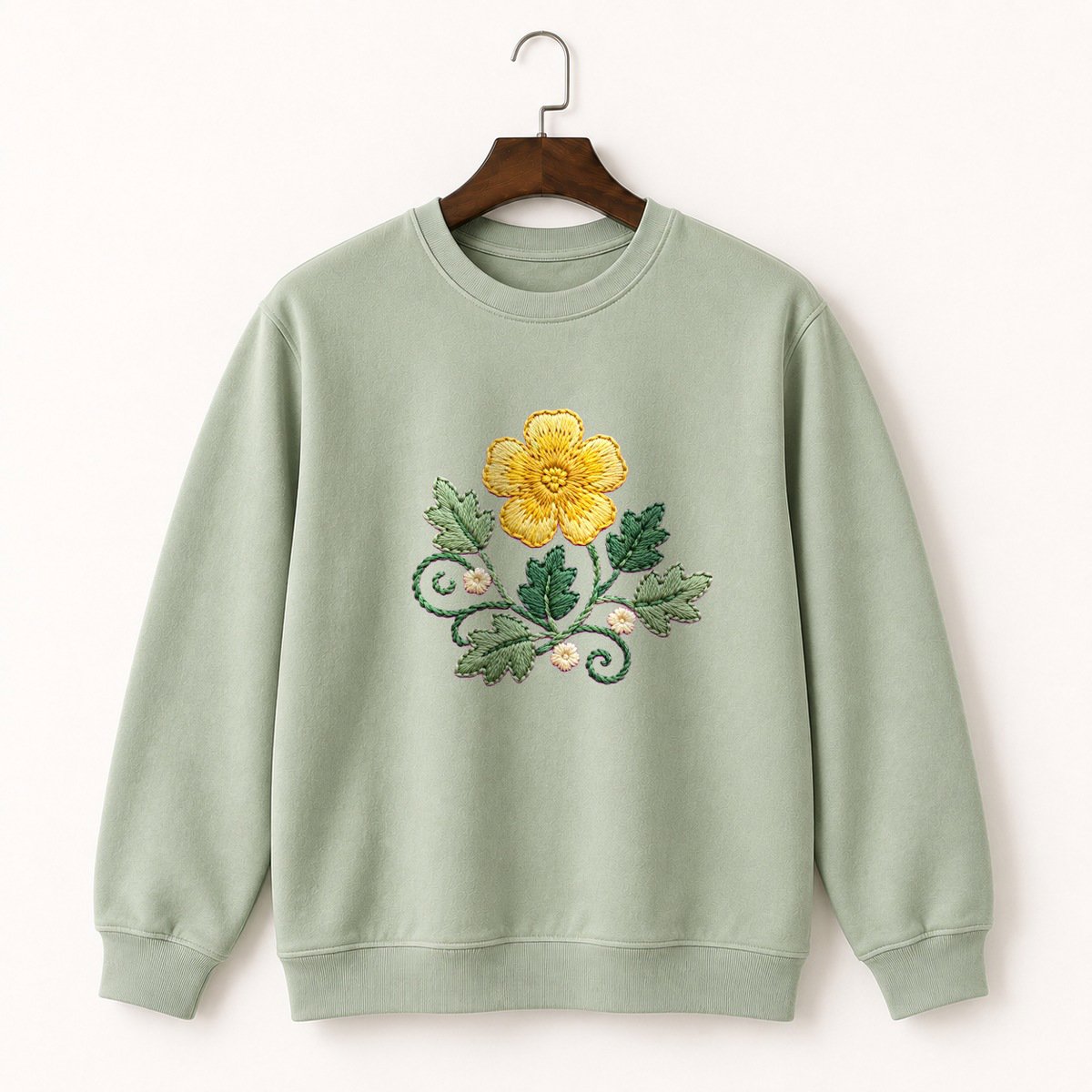 Buttercup Flower Crewneck Sweatshirt 2