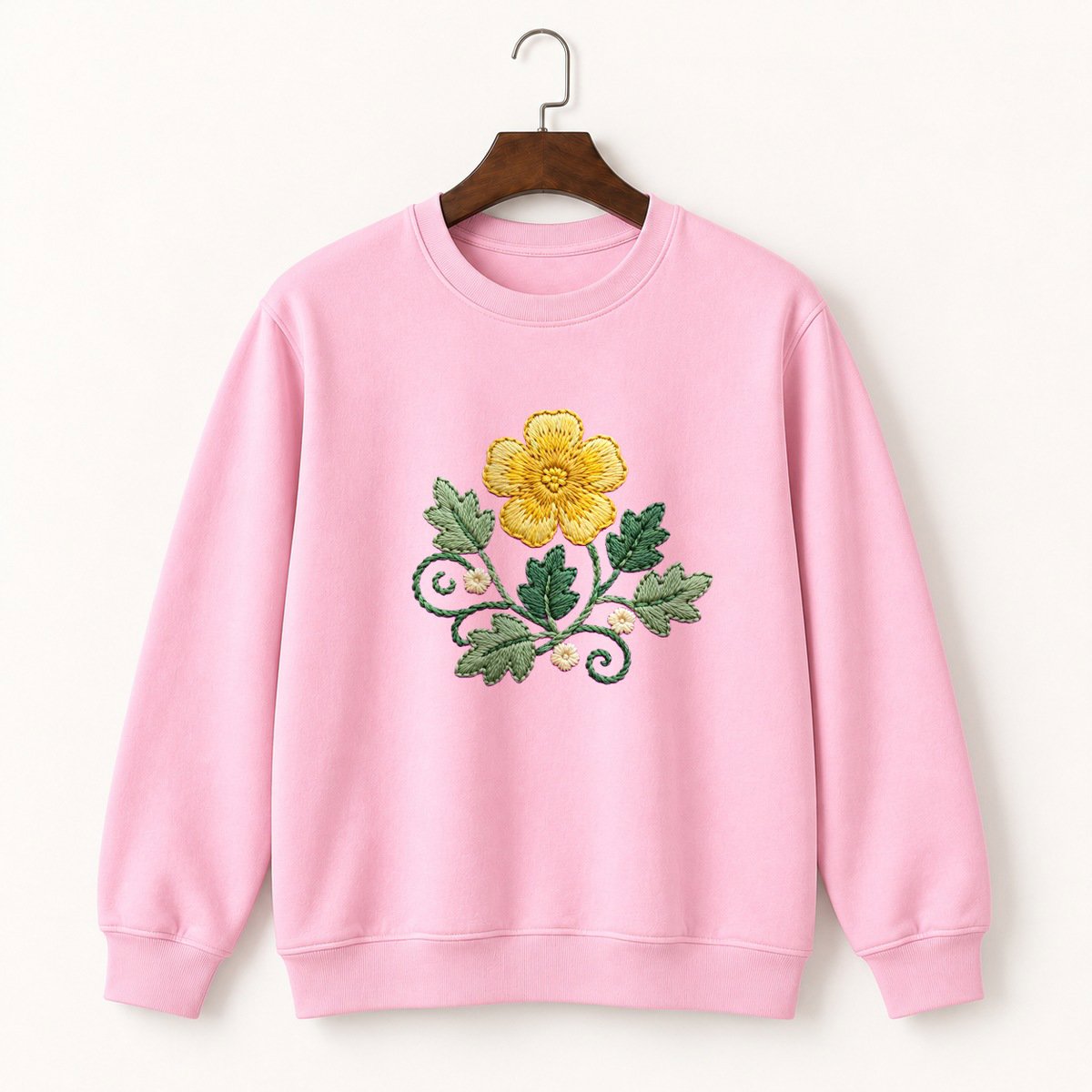 Buttercup Flower Crewneck Sweatshirt 4