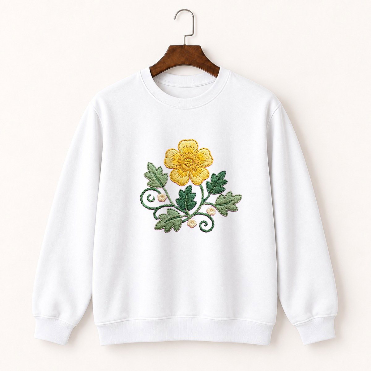 Buttercup Flower Crewneck Sweatshirt 5