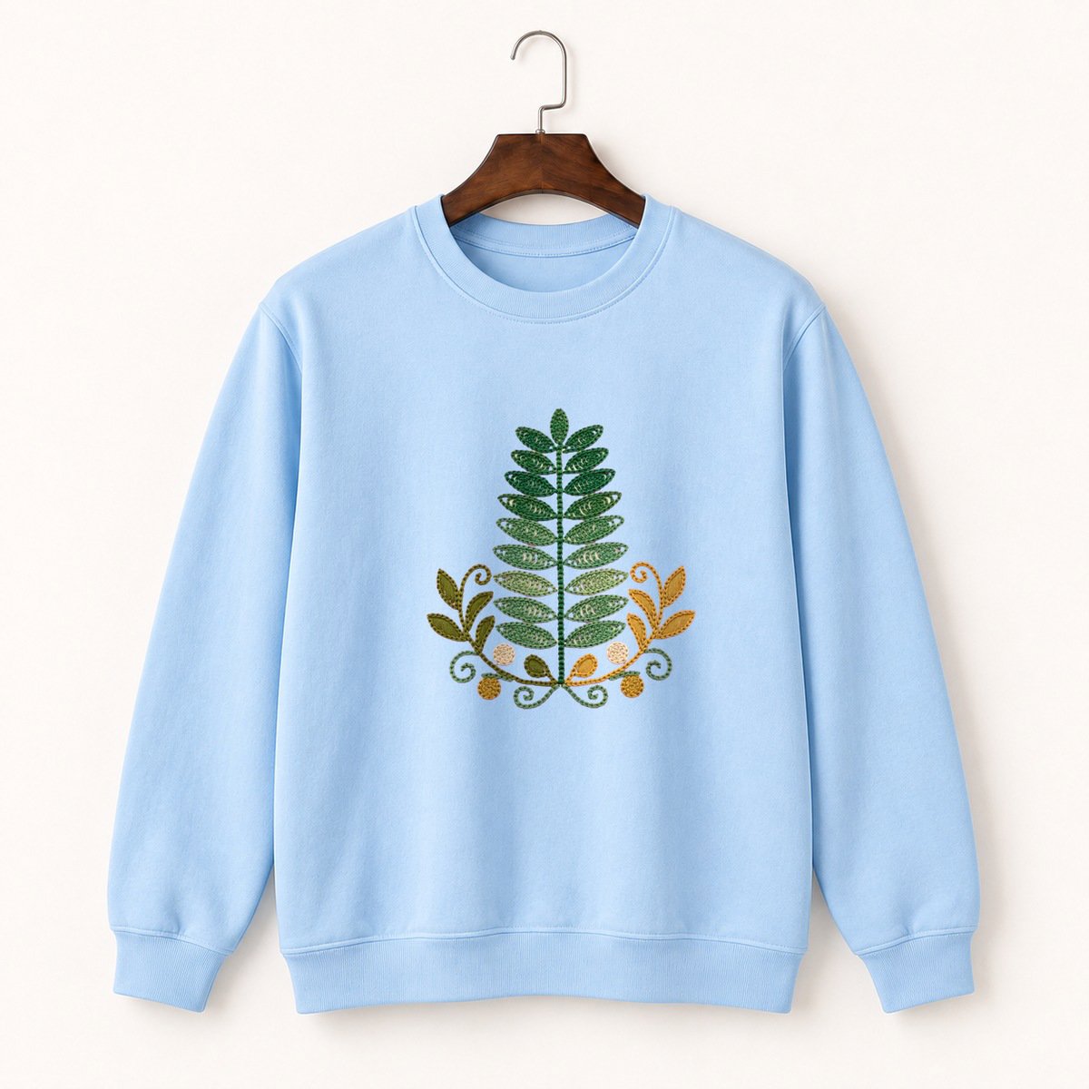 Fern Frond Crewneck Sweatshirt 1