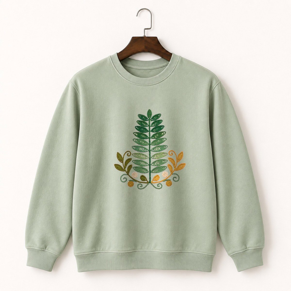 Fern Frond Crewneck Sweatshirt 2