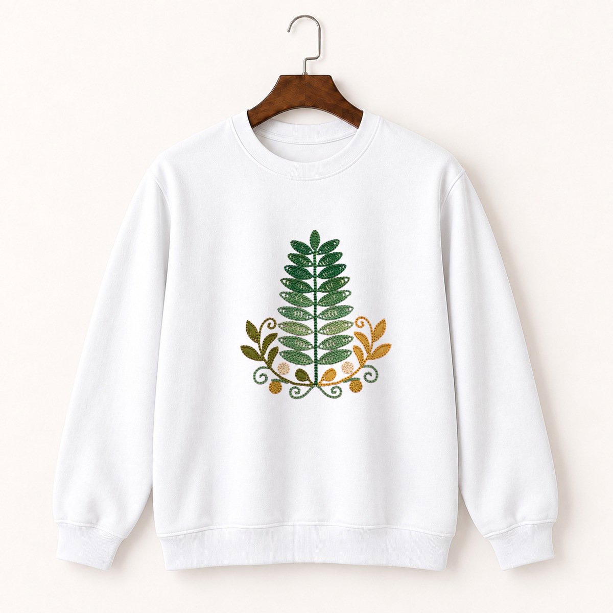 Fern Frond Crewneck Sweatshirt 5