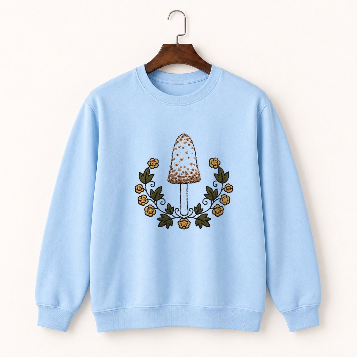 Shaggy Mane Mushroom Crewneck Sweatshirt 1