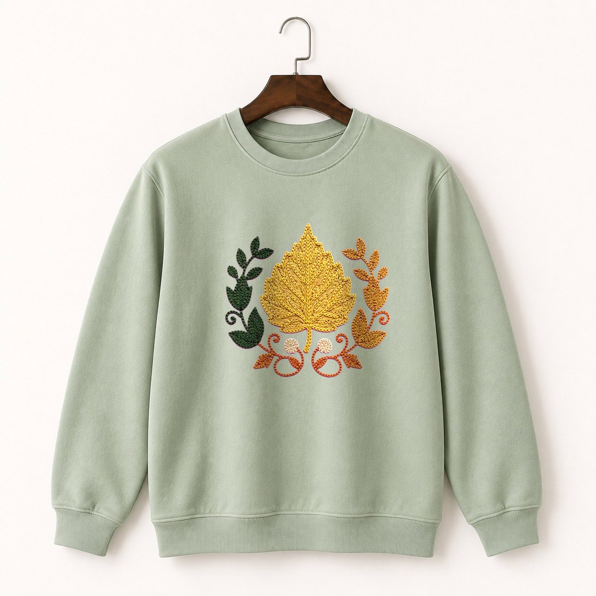 Birch Leaf Crewneck Sweatshirt 2