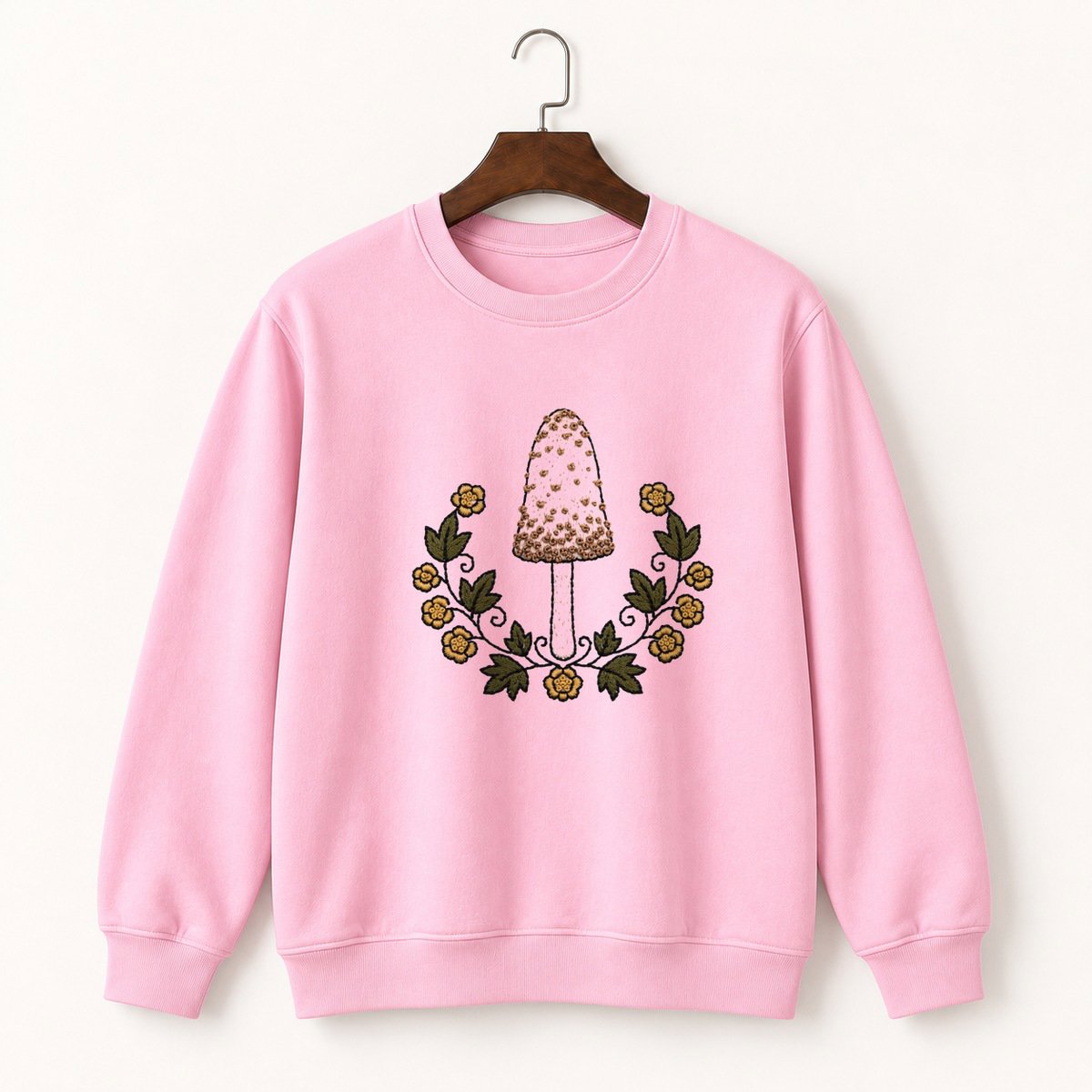 Shaggy Mane Mushroom Crewneck Sweatshirt 4