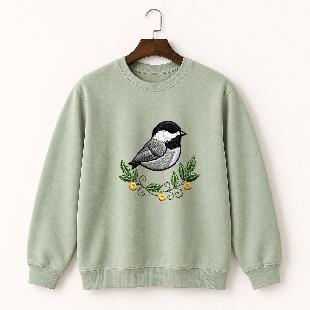 Black-Capped Chickadee Crewneck Sweatshirt 2