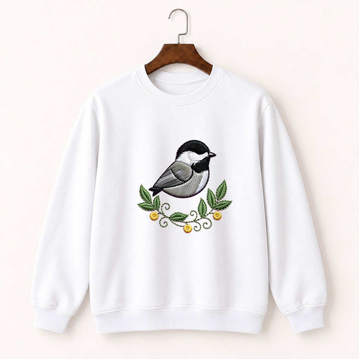 Black-Capped Chickadee Crewneck Sweatshirt 5