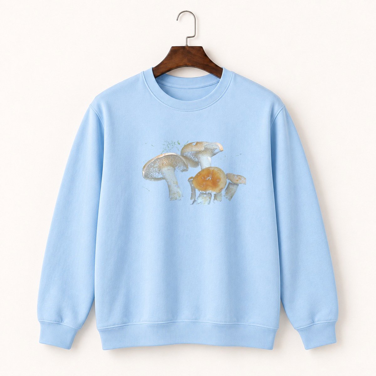 Hedgehog Mushroom Crewneck Sweatshirt 1