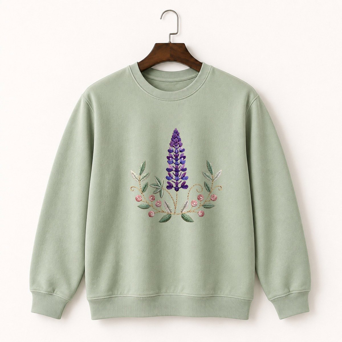Lupine Flower Crewneck Sweatshirt 2