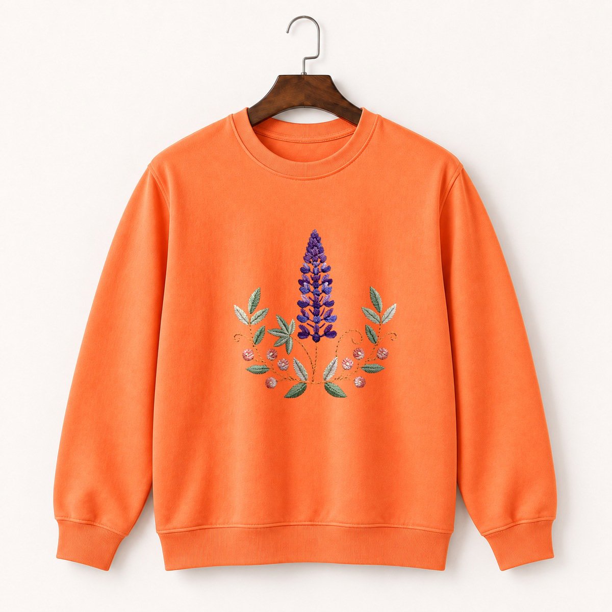 Lupine Flower Crewneck Sweatshirt 3