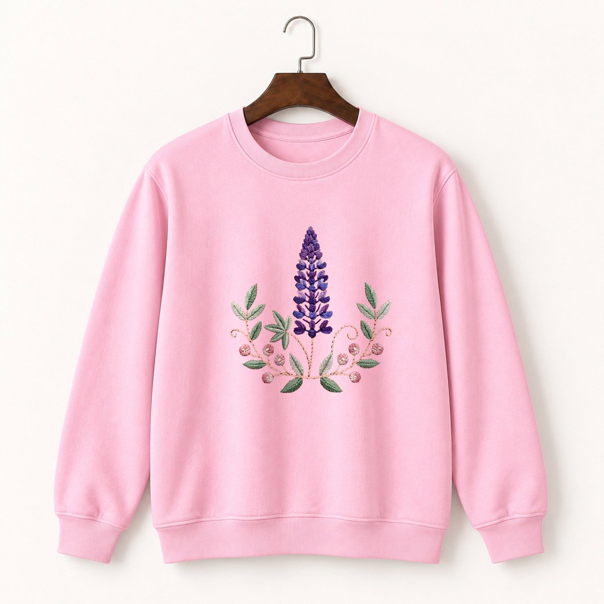 Lupine Flower Crewneck Sweatshirt 4