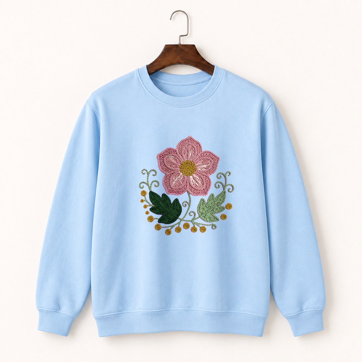 Hellebore Flower Crewneck Sweatshirt 1