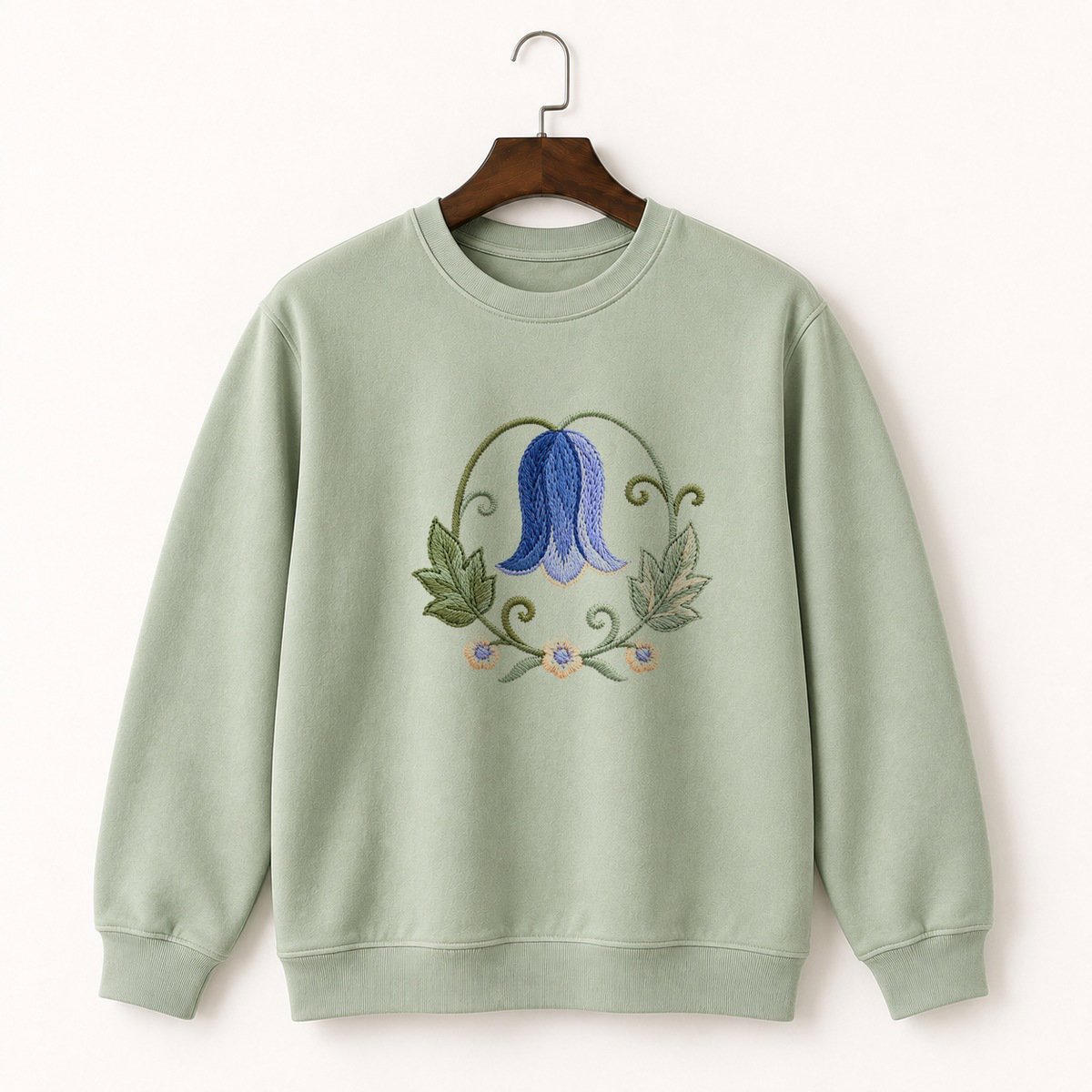 Bluebell Flower Crewneck Sweatshirt 2