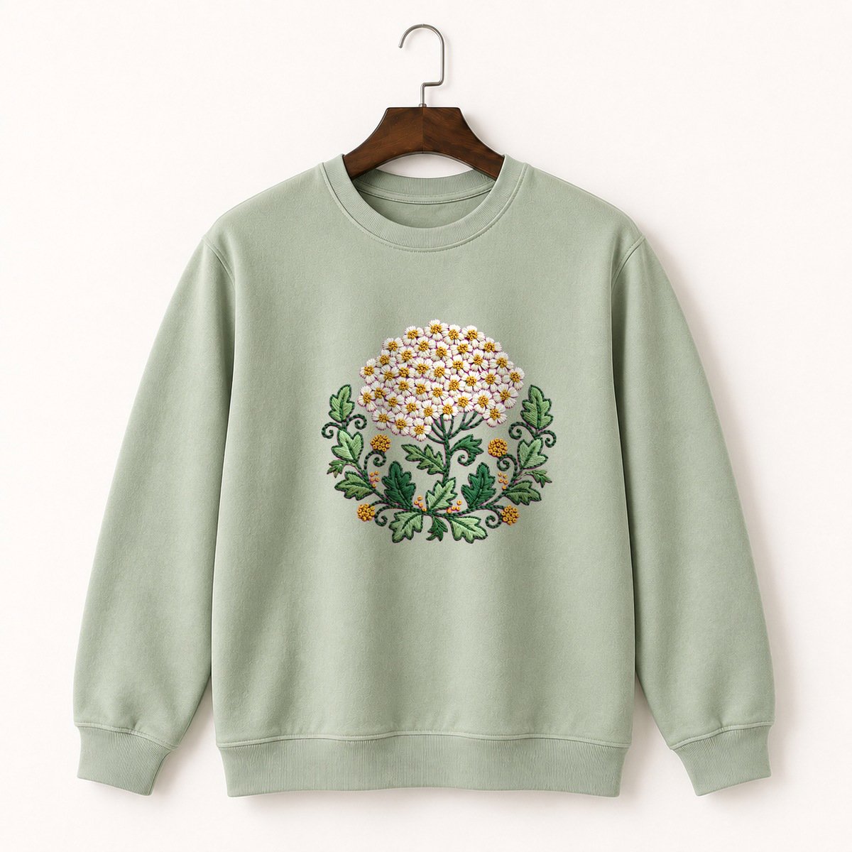 Yarrow Flower Crewneck Sweatshirt 2