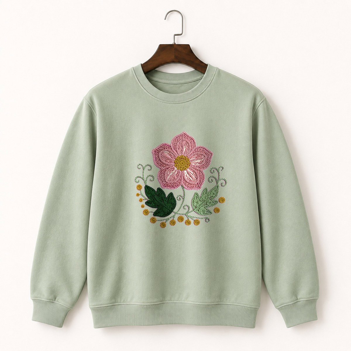 Hellebore Flower Crewneck Sweatshirt 2