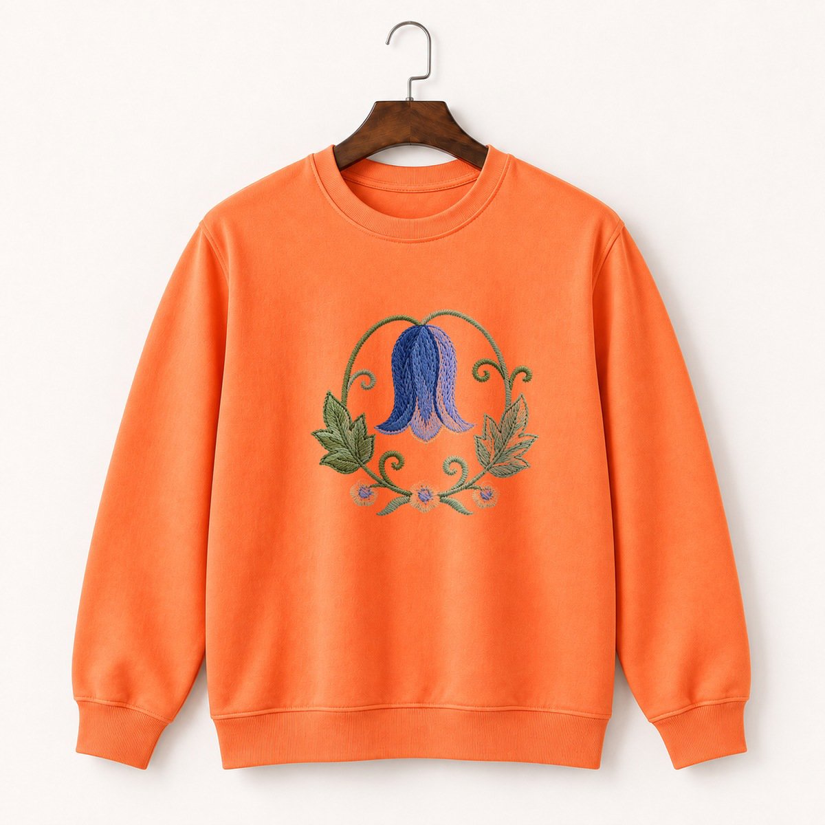 Bluebell Flower Crewneck Sweatshirt 3