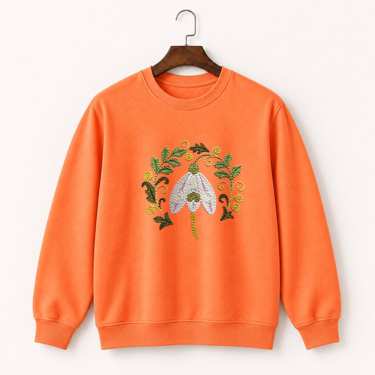 Snowdrop Flower Crewneck Sweatshirt 3