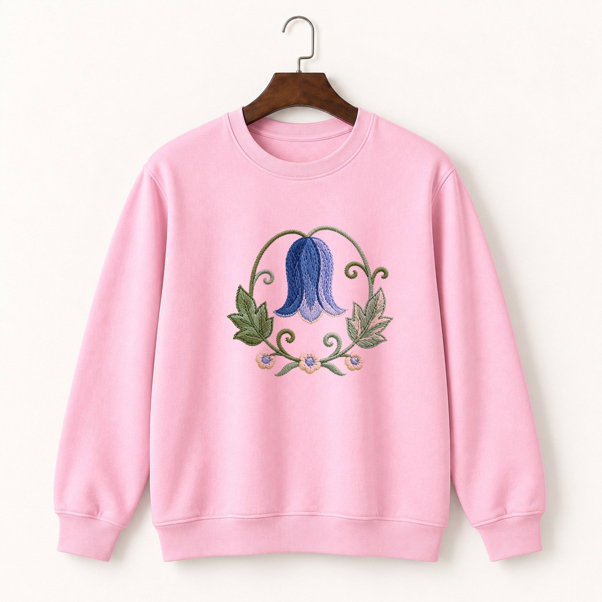 Bluebell Flower Crewneck Sweatshirt 4