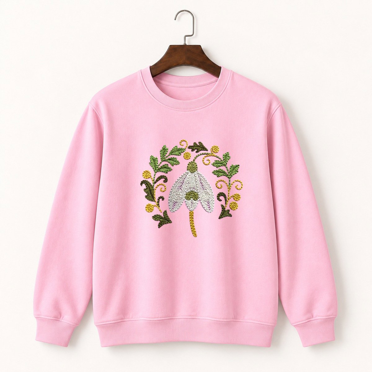 Snowdrop Flower Crewneck Sweatshirt 4