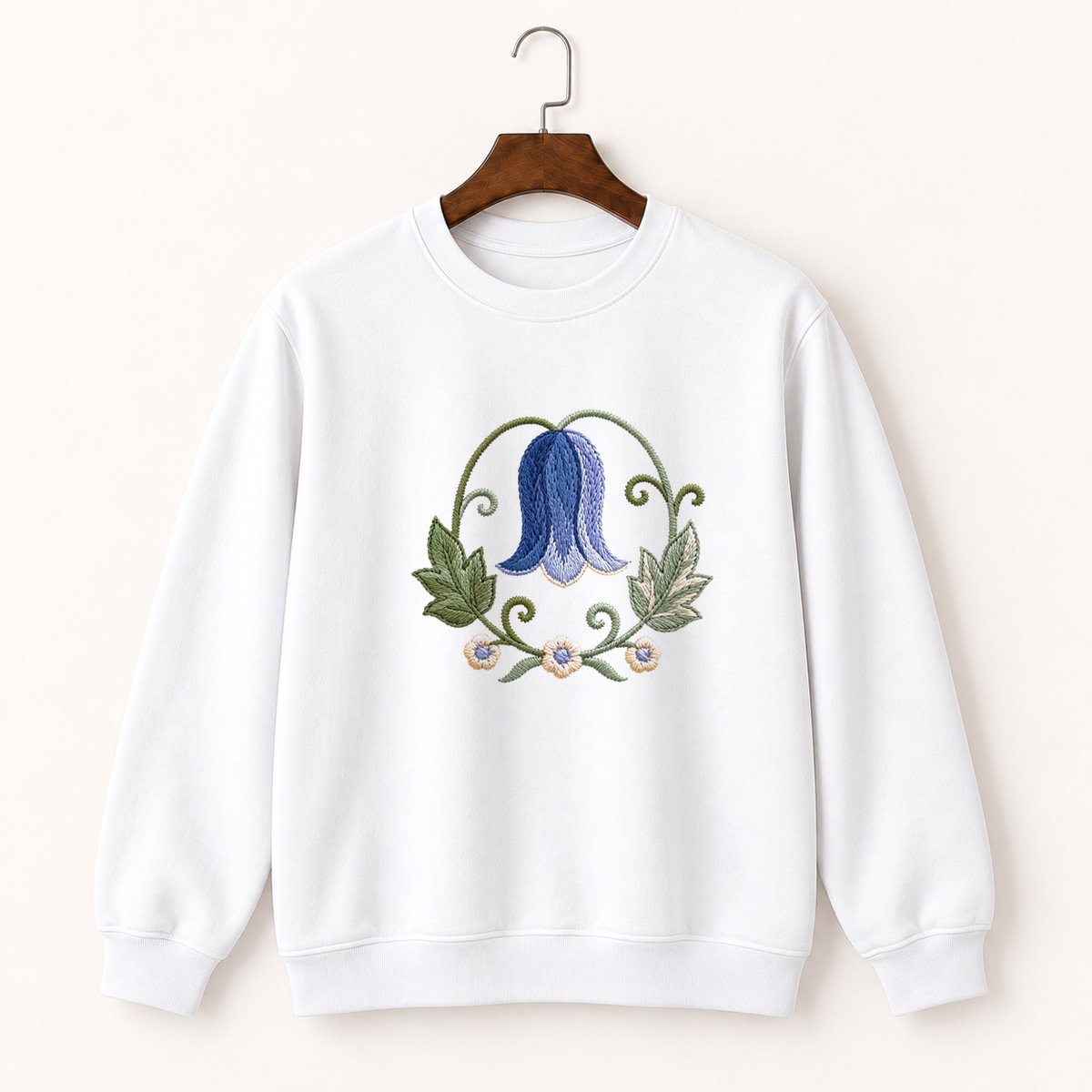 Bluebell Flower Crewneck Sweatshirt 5