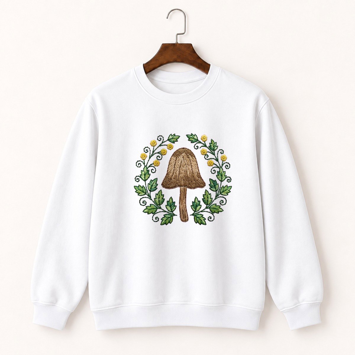 Ink Cap Mushroom Crewneck Sweatshirt 5