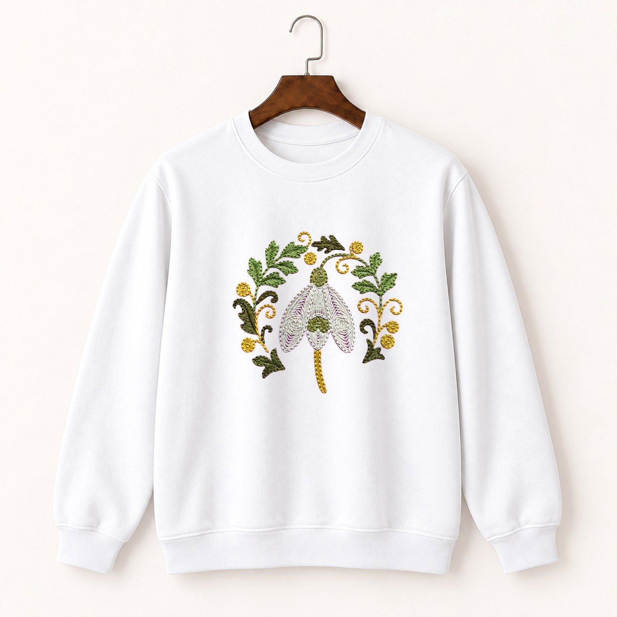 Snowdrop Flower Crewneck Sweatshirt 5