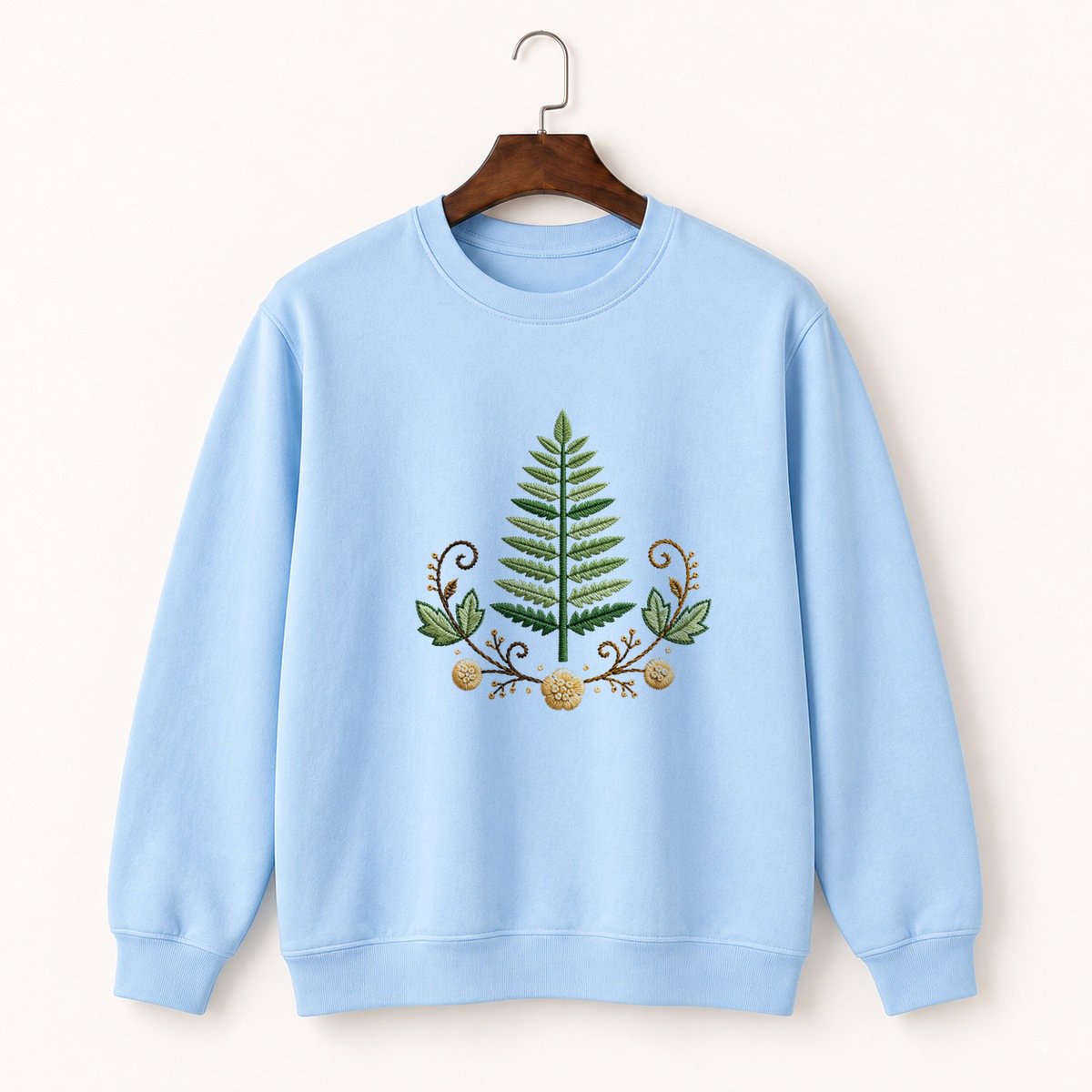 Fern Frond Crewneck Sweatshirt 1
