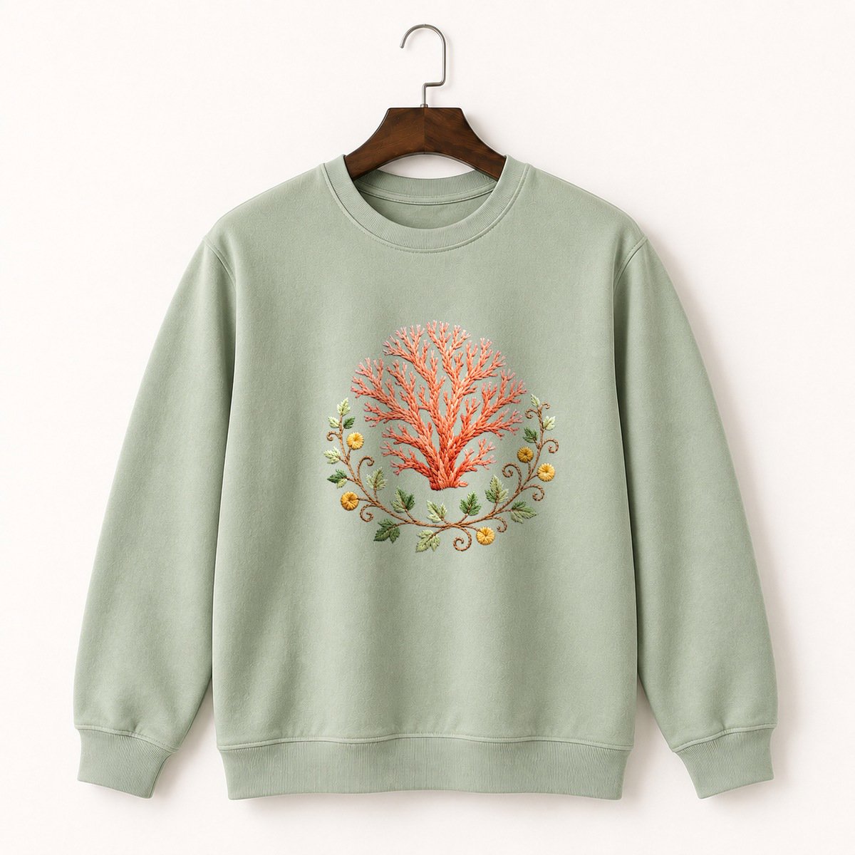 Coral Mushroom Crewneck Sweatshirt 2