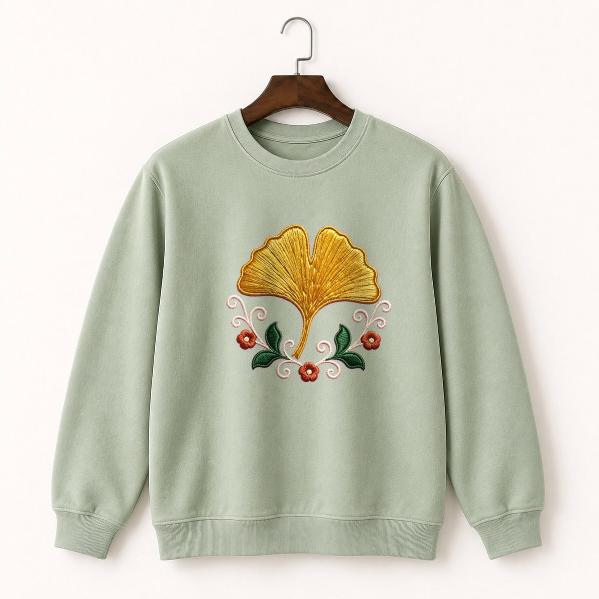 Ginkgo Leaf Crewneck Sweatshirt 2
