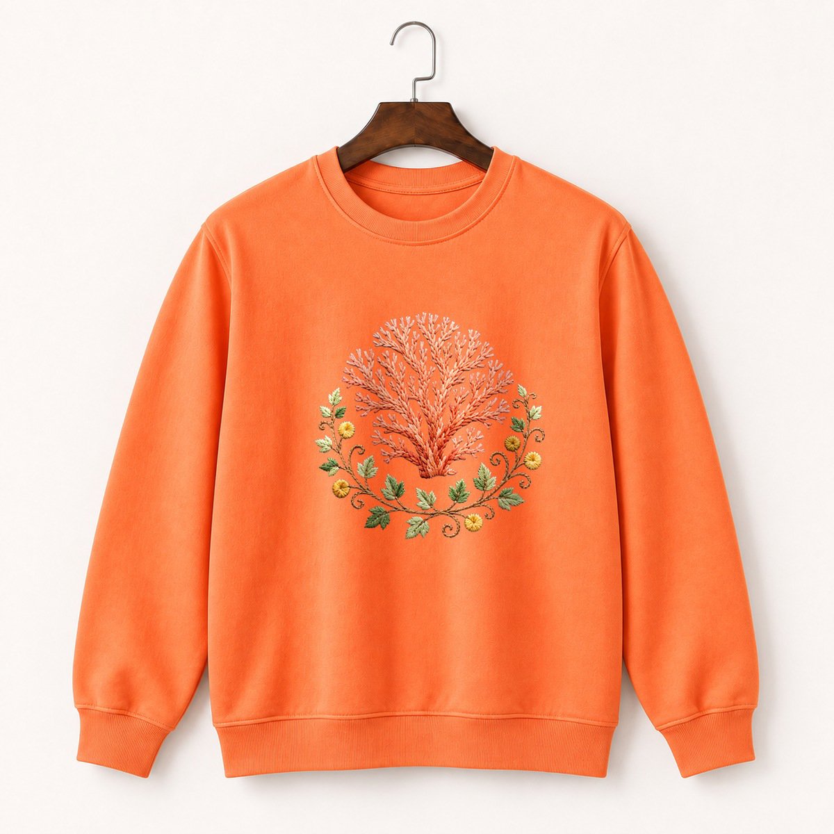 Coral Mushroom Crewneck Sweatshirt 3