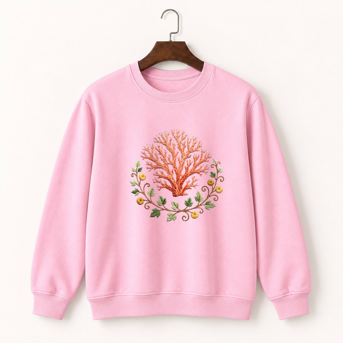 Coral Mushroom Crewneck Sweatshirt 4