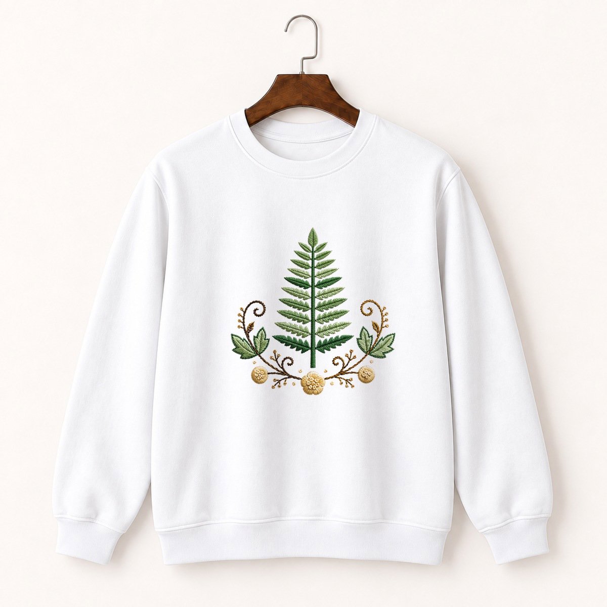 Fern Frond Crewneck Sweatshirt 5