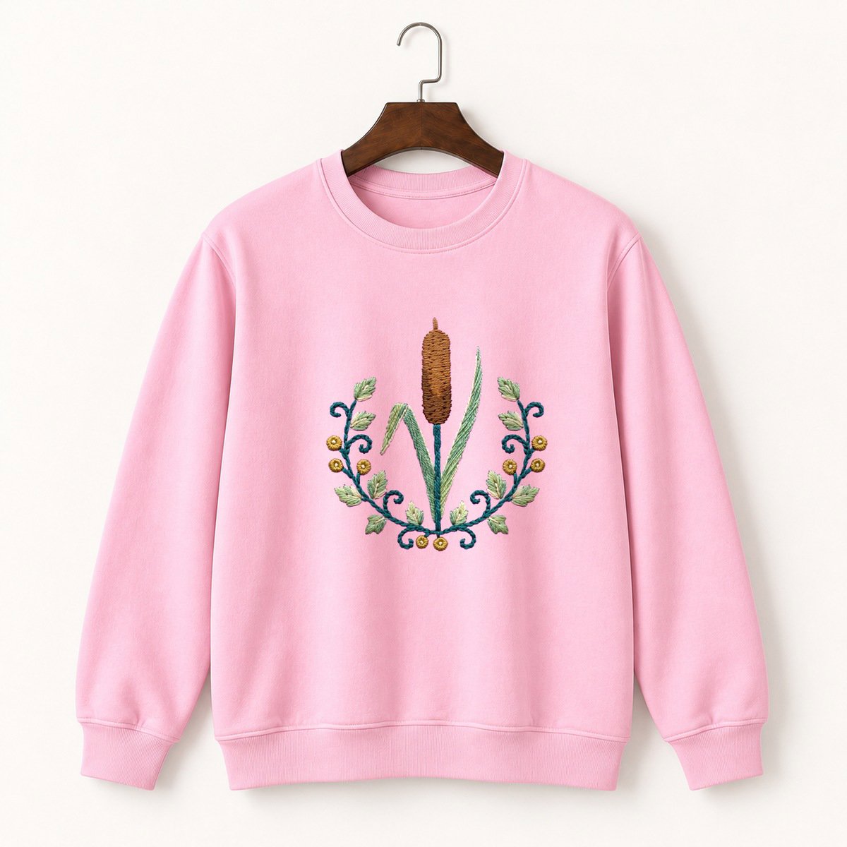 Cattail Plant Crewneck Sweatshirt 4