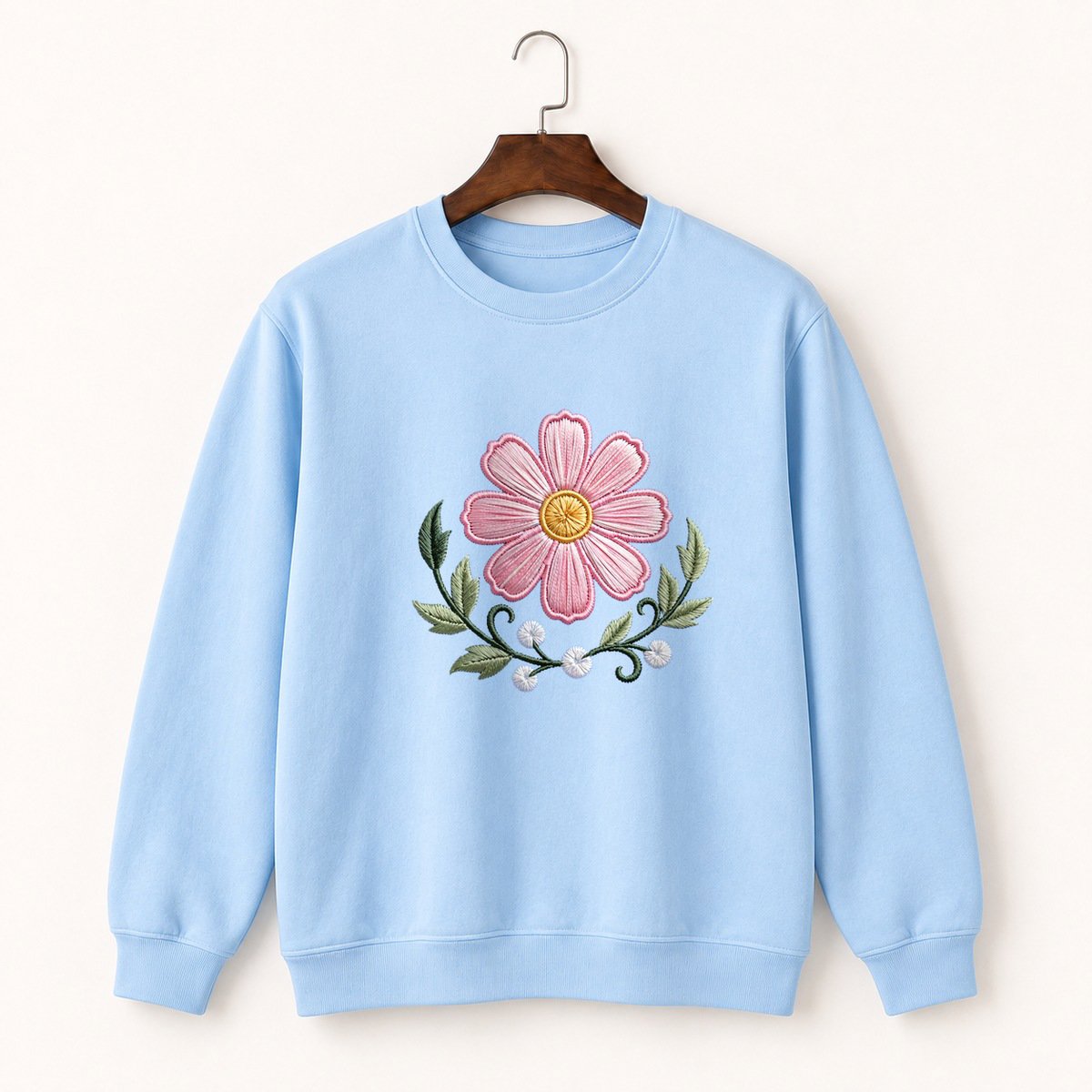 Cosmos Flower Crewneck Sweatshirt 1