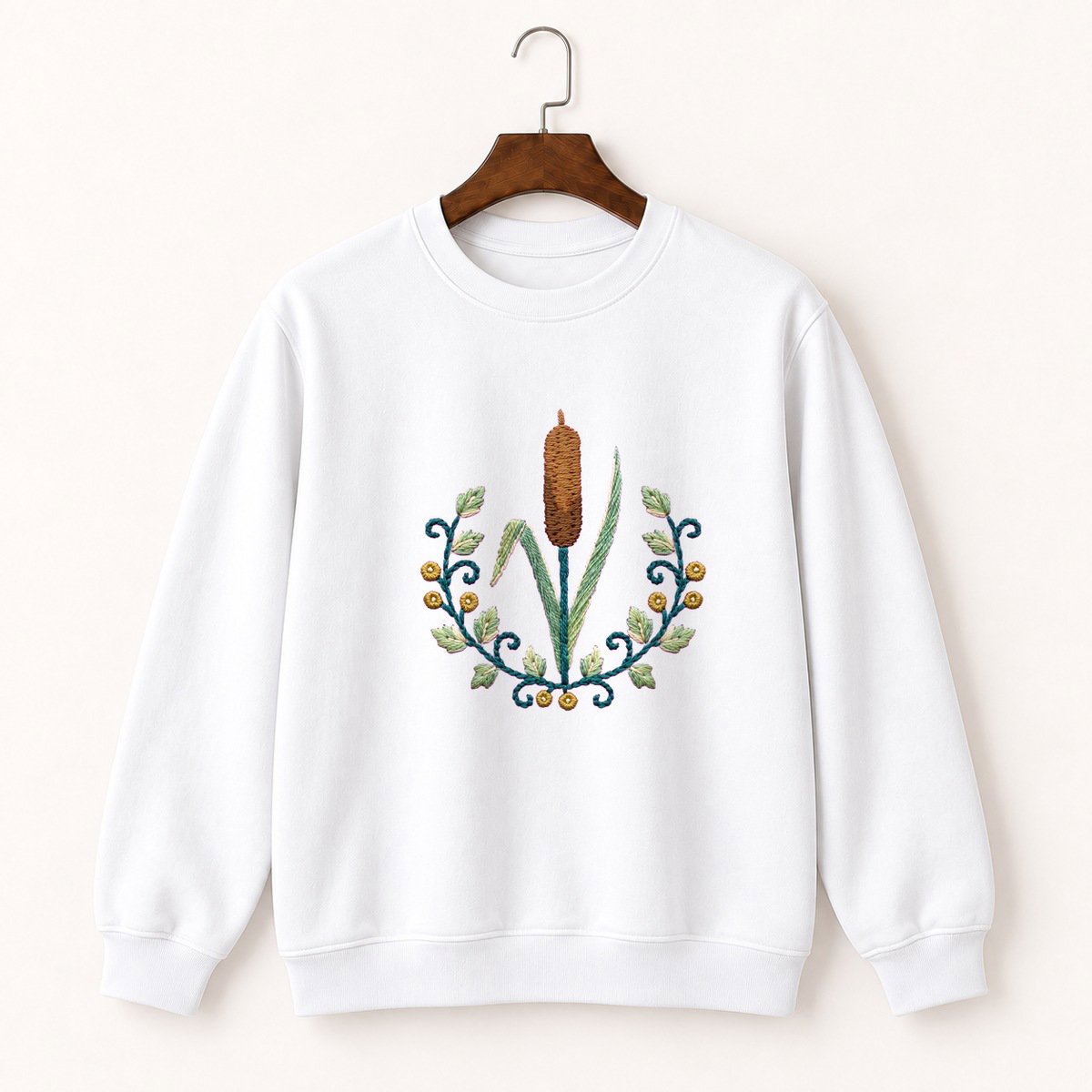 Cattail Plant Crewneck Sweatshirt 5