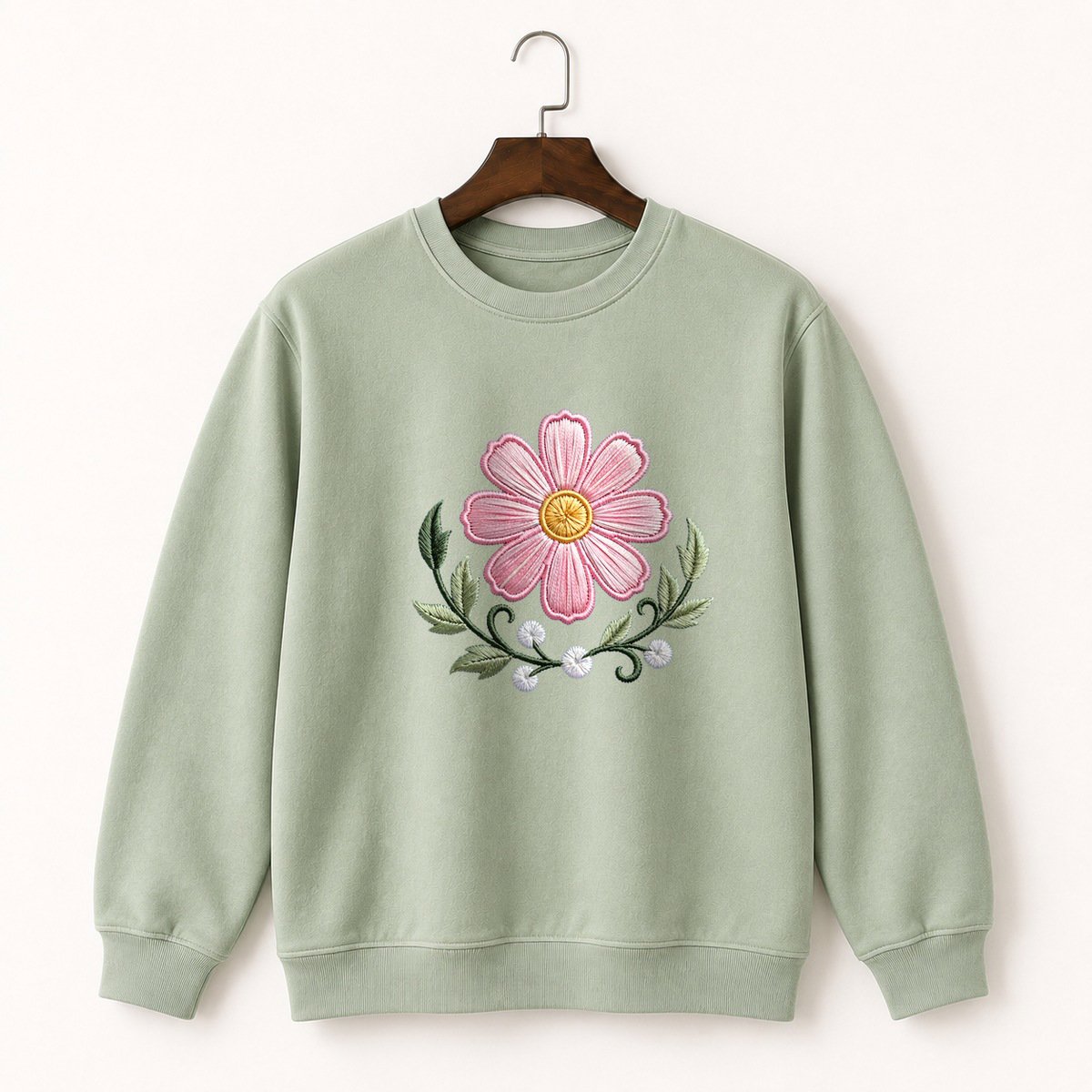 Cosmos Flower Crewneck Sweatshirt 2