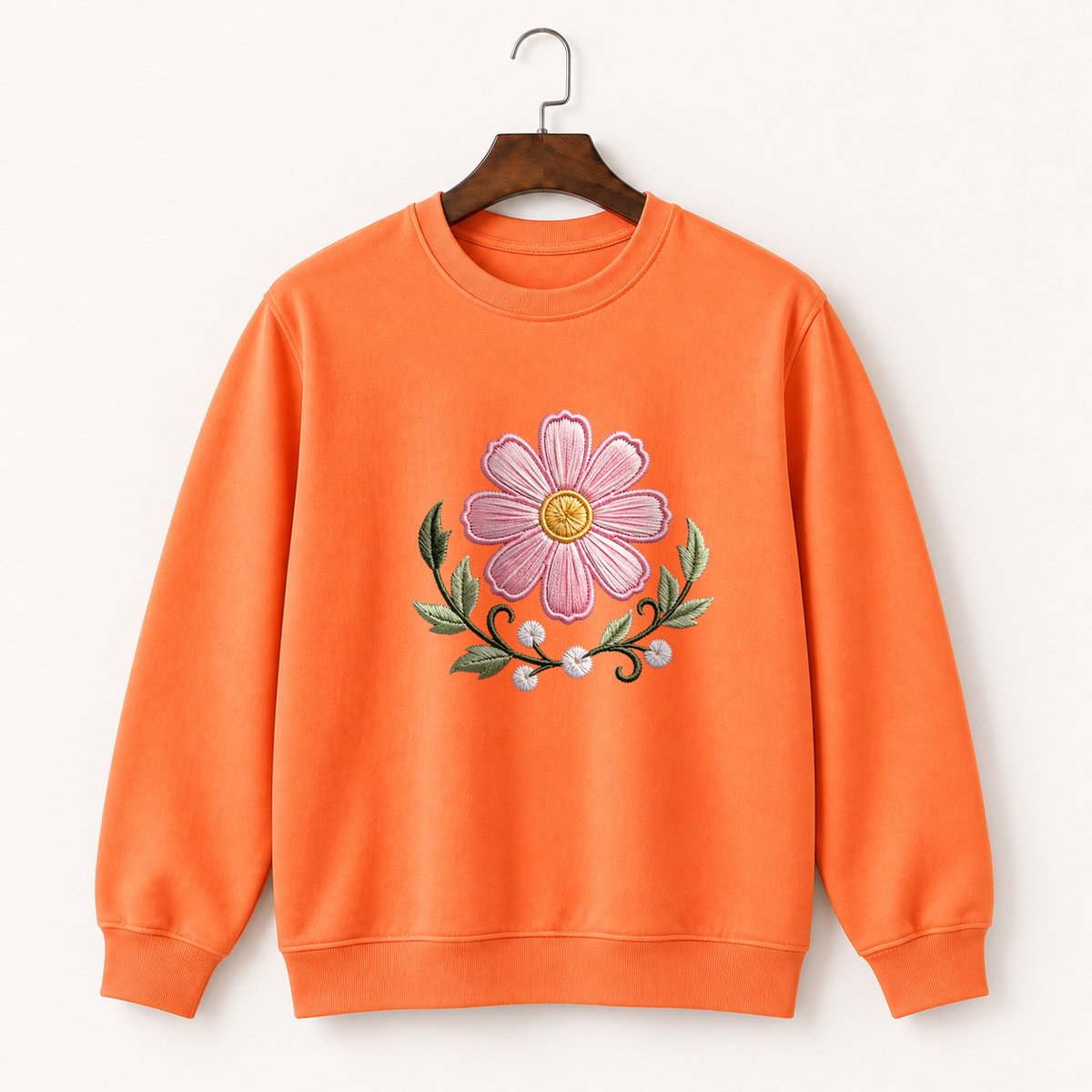 Cosmos Flower Crewneck Sweatshirt 3