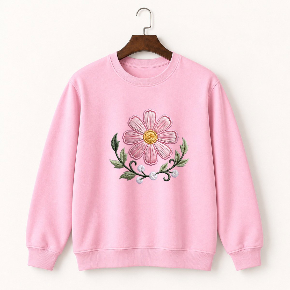 Cosmos Flower Crewneck Sweatshirt 4