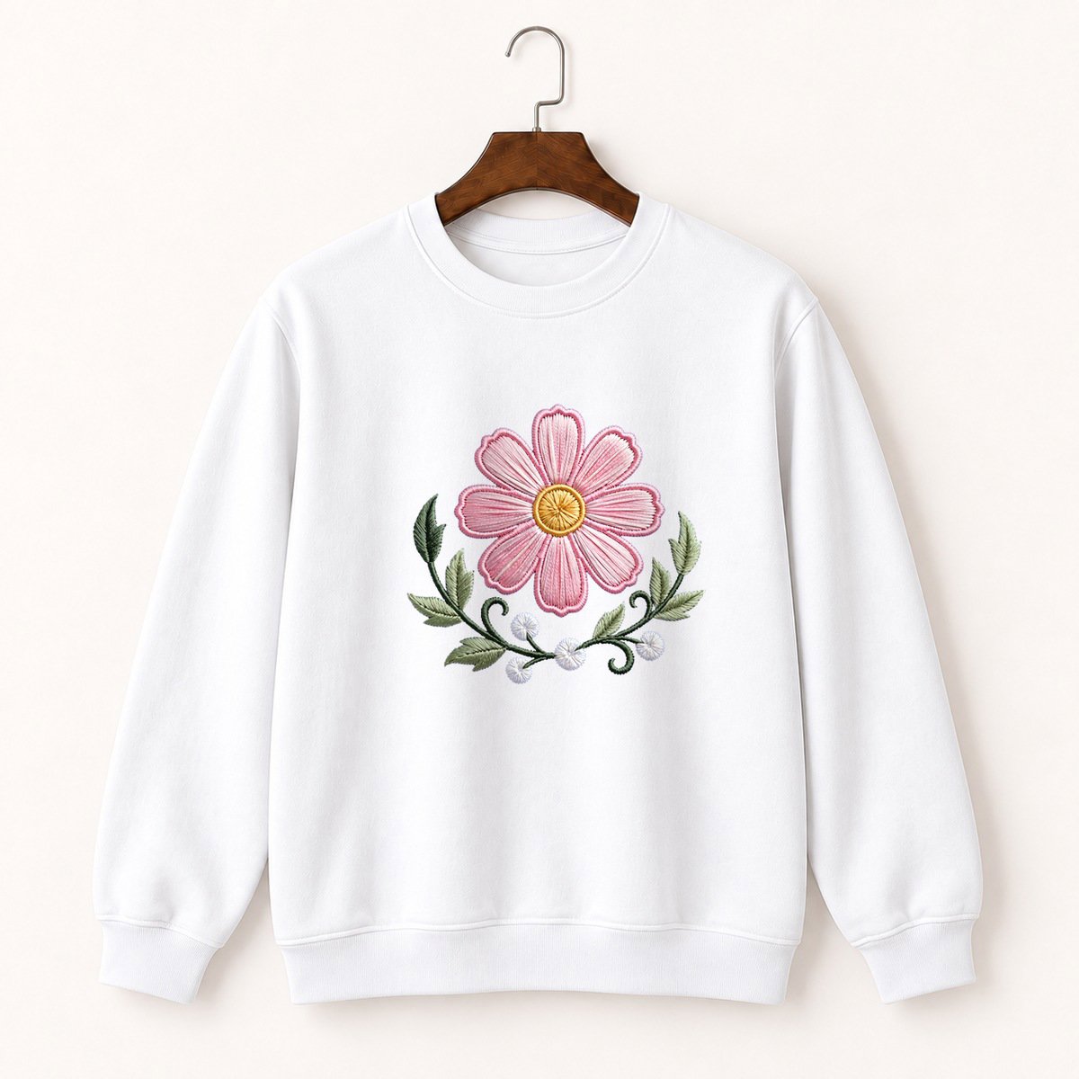 Cosmos Flower Crewneck Sweatshirt 5