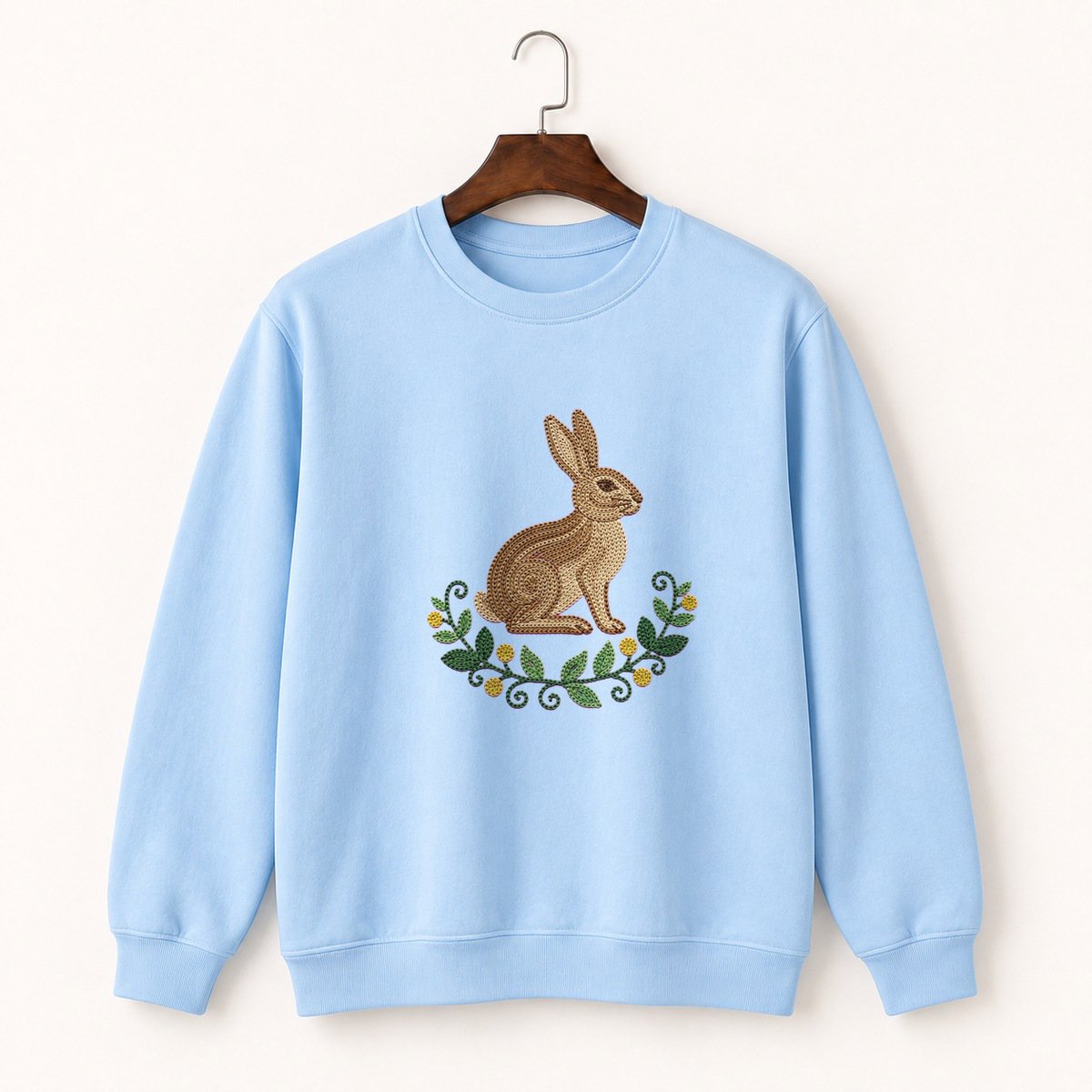 Woodland Rabbit Crewneck Sweatshirt 1