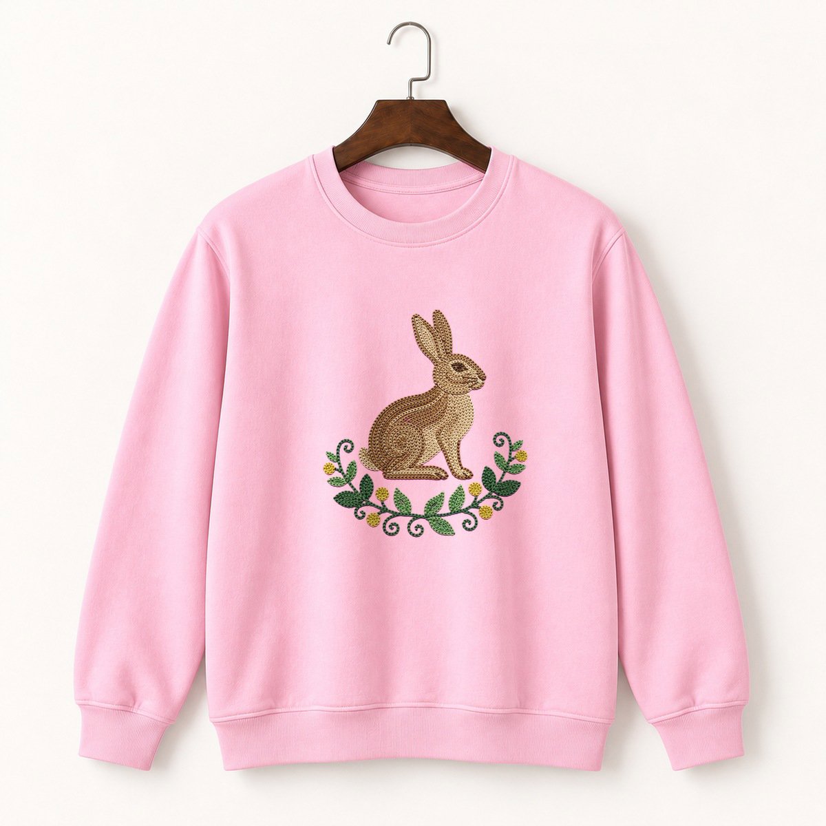 Woodland Rabbit Crewneck Sweatshirt 4