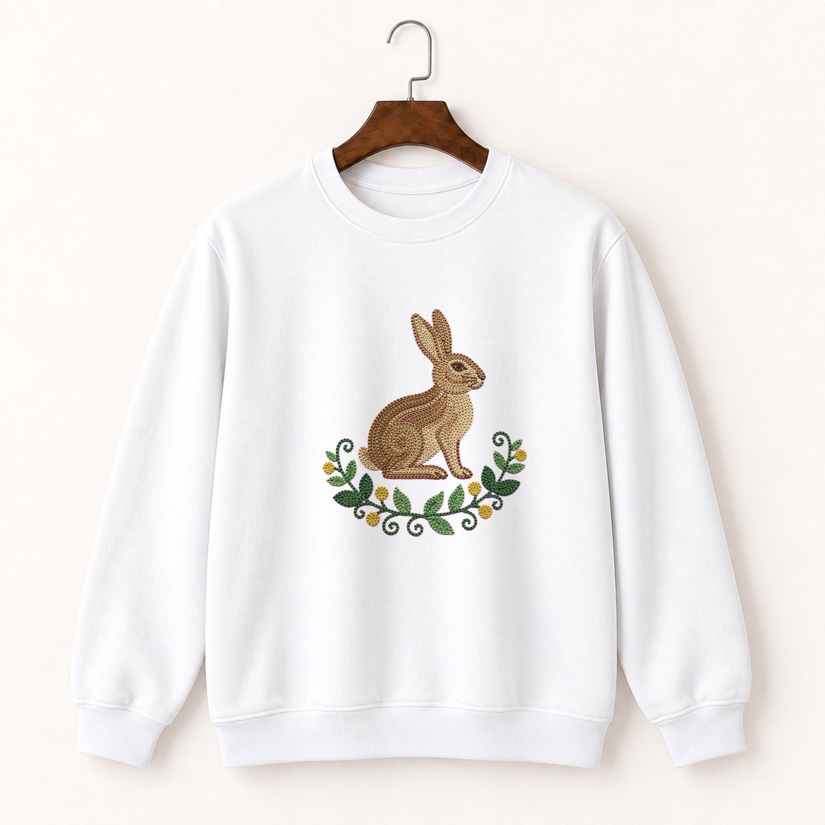 Woodland Rabbit Crewneck Sweatshirt 5