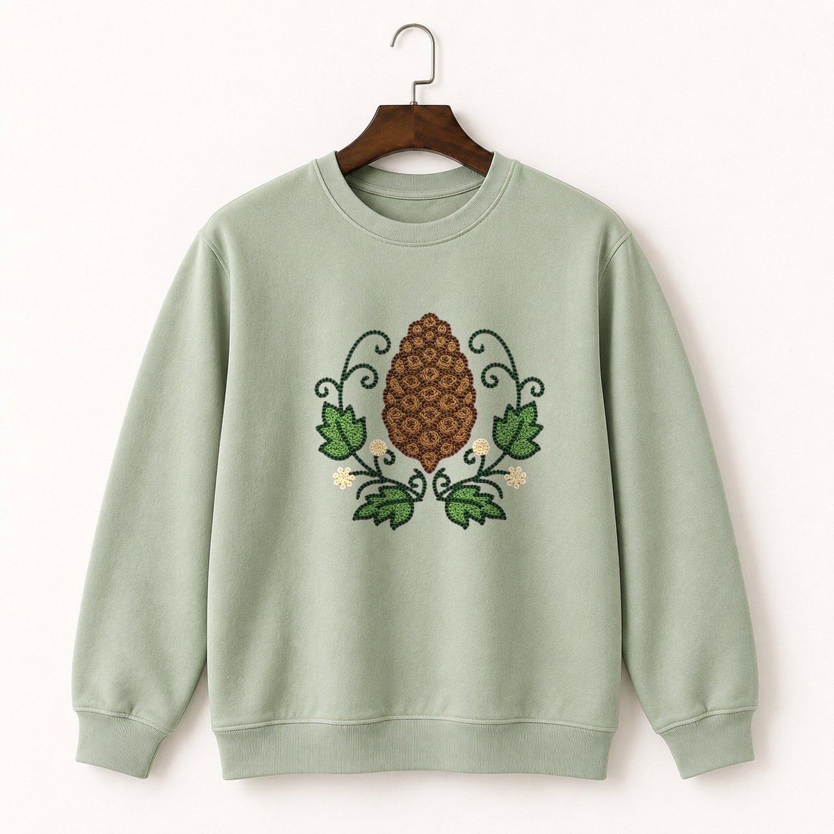 Pine Cone Crewneck Sweatshirt 2