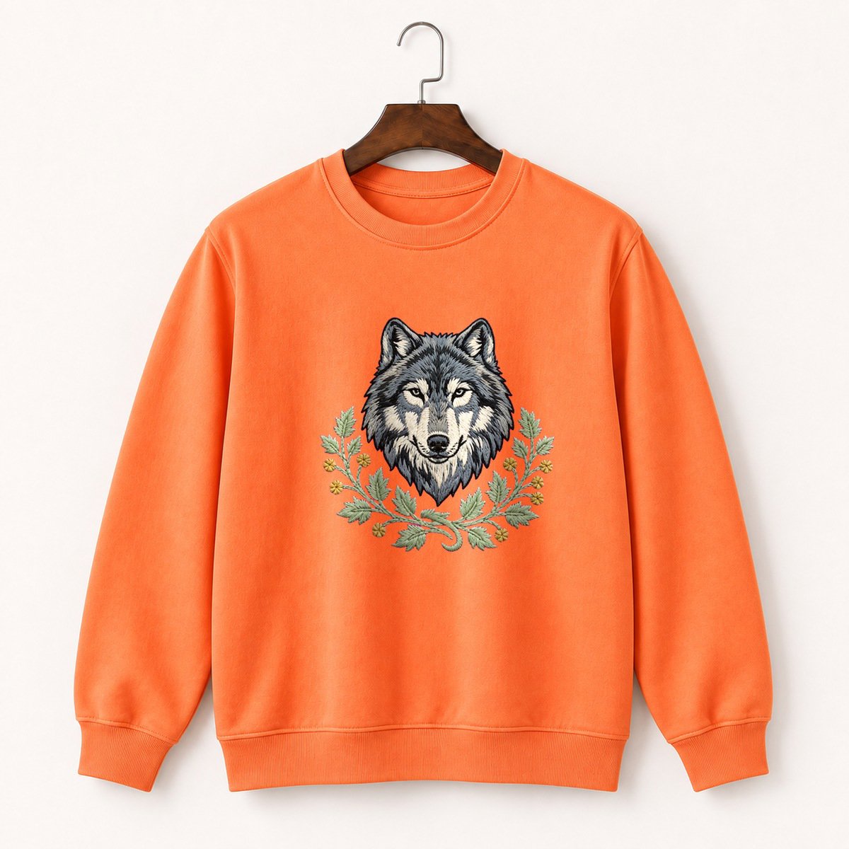 Gray Wolf Crewneck Sweatshirt 3