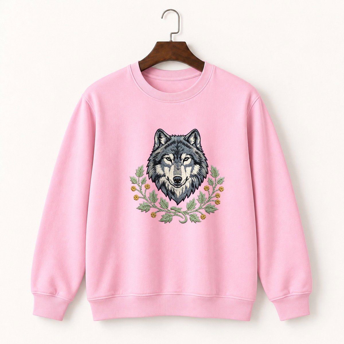 Gray Wolf Crewneck Sweatshirt 4