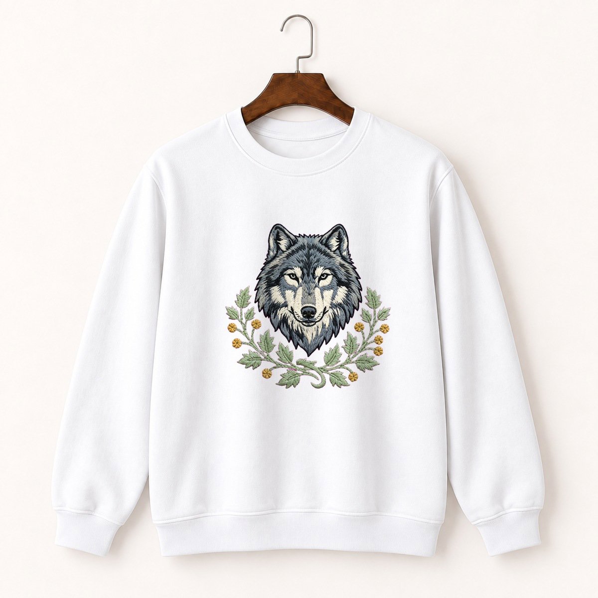 Gray Wolf Crewneck Sweatshirt 5