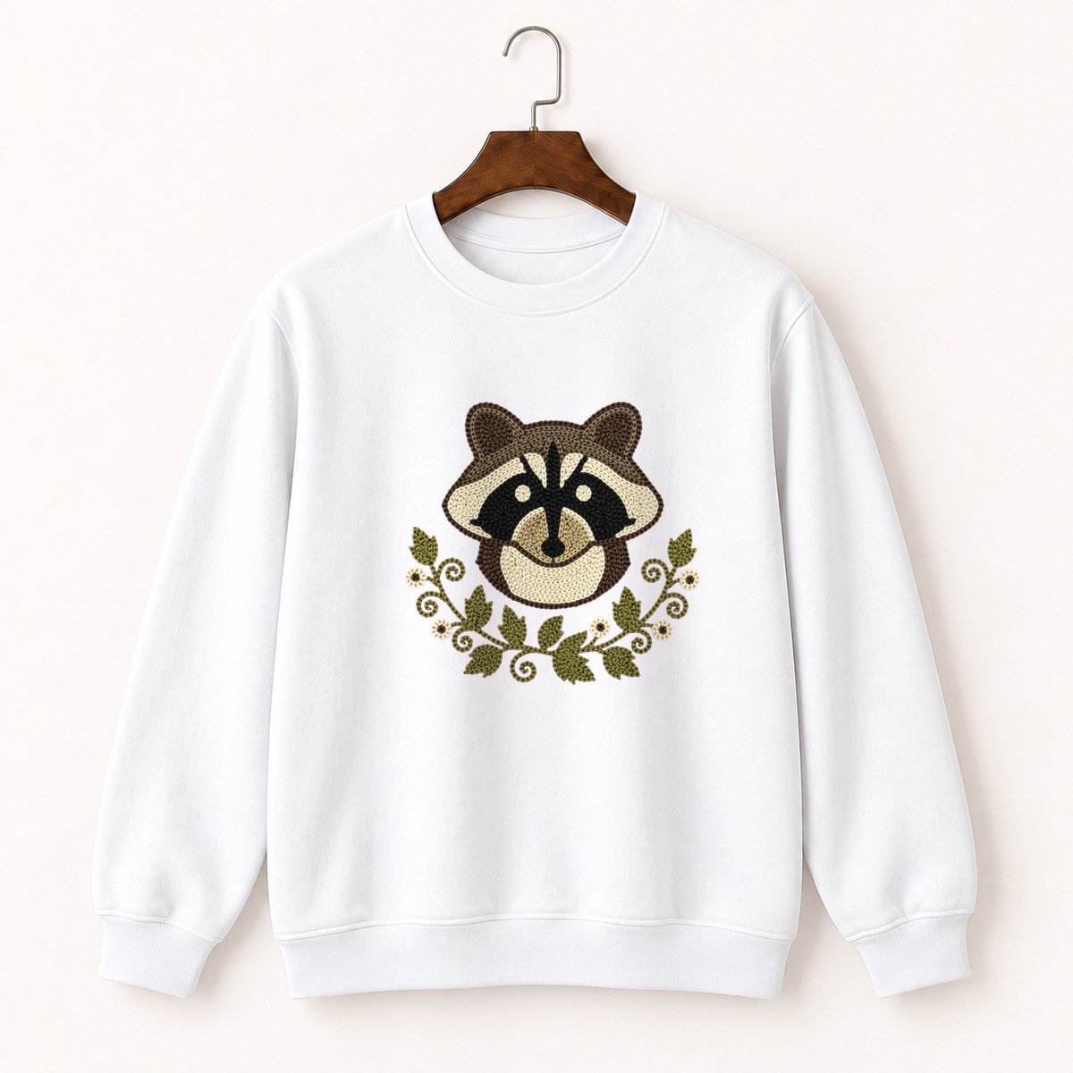 Raccoon Crewneck Sweatshirt 5