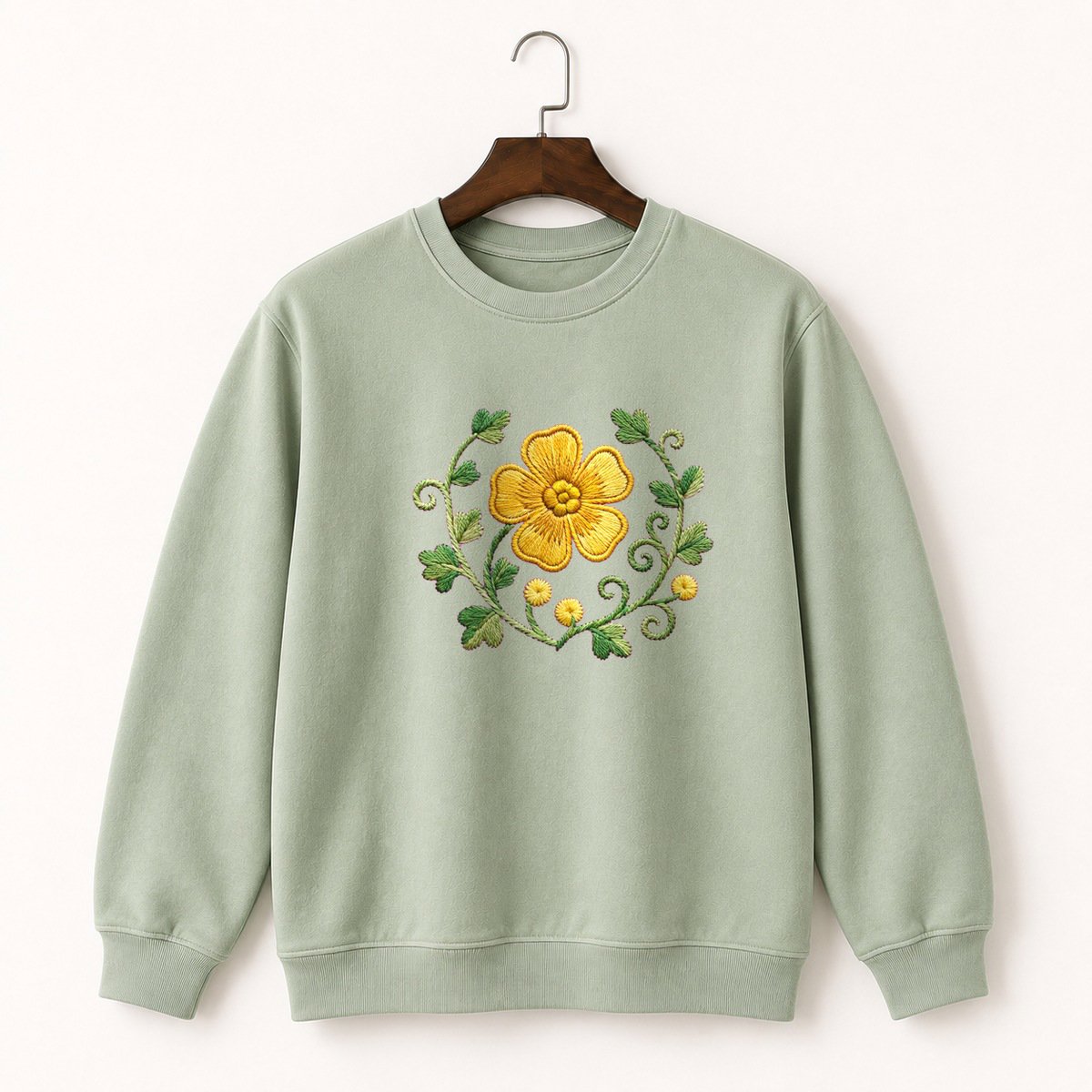 Buttercup Flower Crewneck Sweatshirt 2