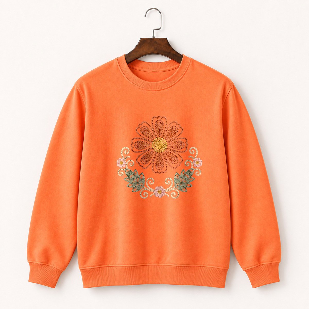 Cosmos Flower Crewneck Sweatshirt 3